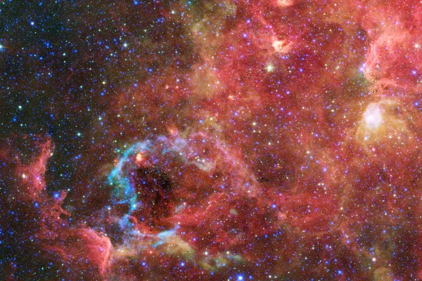 Vackra nebula och ljusa stjärnor i yttre rymden, glödande mystiska universum. — Stockfoto