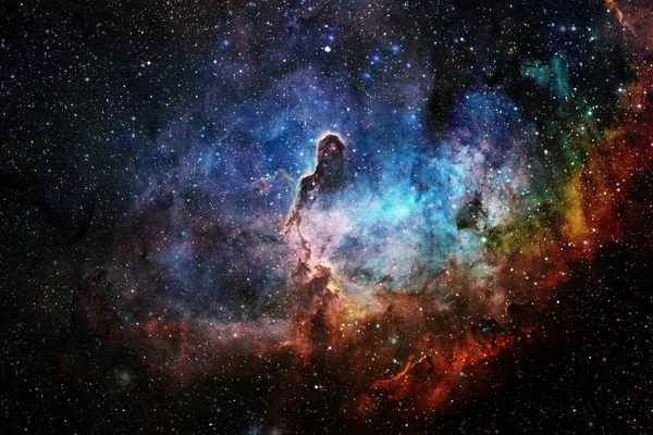 Starfield stardust a mlhovina v nekonečném vesmíru krásné. — Stock fotografie