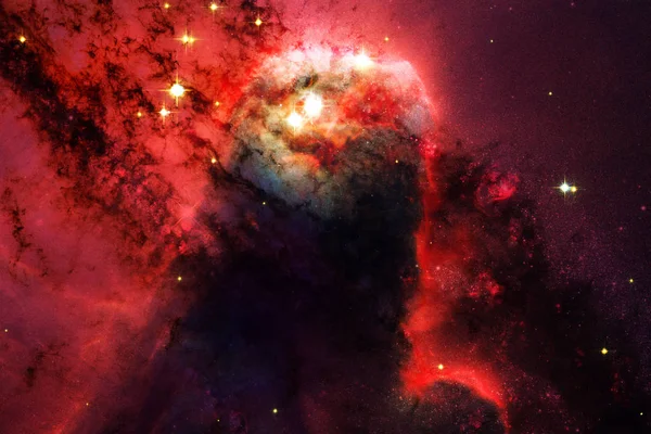 Landskap av stjärnhopar. Vacker bild utrymme. Kosmos konst. — Stockfoto