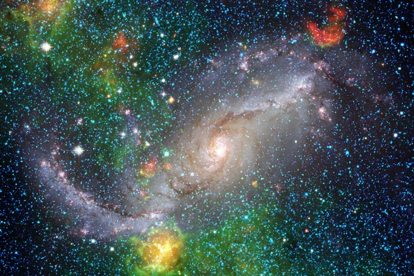 Σύμπαν γεμάτο αστέρια, νεφέλωμα και galaxy. Κοσμική τέχνη, ταπετσαρία επιστημονικής φαντασίας. — Φωτογραφία Αρχείου
