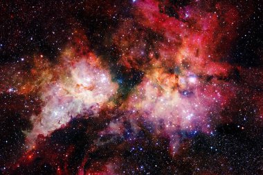 Uzay sanat. Nebulanın, galaksiler ve güzel kompozisyon parlak yıldızlar.