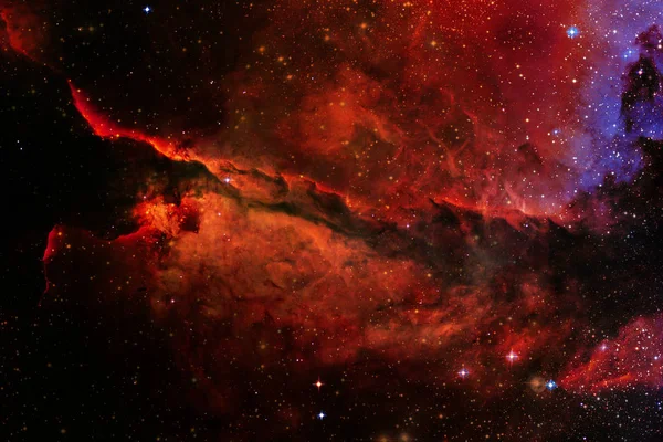 Awesome färgglada nebulosa någonstans i oändliga universum. — Stockfoto