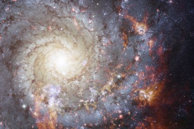 Uzaydan güzelliği. Bilim kurgu duvar kağıdı.