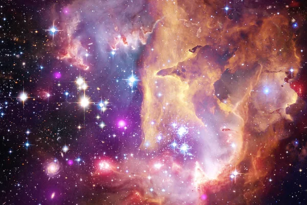 Galaxy, rymdfärd, nebulosor, kluster av stjärnor i rymden. Science fiction konst. — Stockfoto