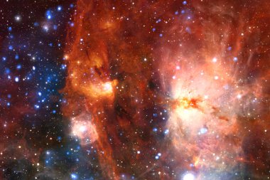 Kozmik manzara, sonsuz uzay ile korku veren bilim kurgu duvar kağıdı.