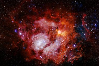 Galaksi uzayda bir yerde. Bu görüntünün elementleri NASA tarafından desteklenmektedir