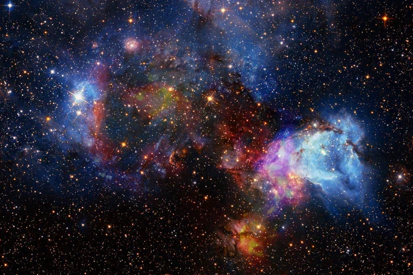 Hermoso espacio de fondo. Arte Cosmoc. Elementos de esta imagen proporcionados por la NASA — Foto de Stock