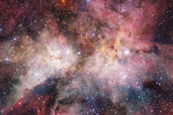 Science fiction space háttérkép, a galaxisok és a nebulas félelmetes kozmikus kép — Stock Fotó