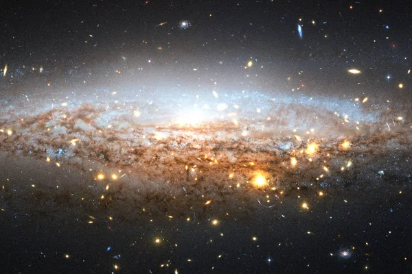 Paisaje cósmico, colorido fondo de pantalla de ciencia ficción con espacio exterior infinito . — Foto de Stock