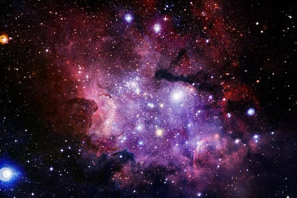 宇宙景观, 五颜六色的科幻小说壁纸与无尽的外太空. — 图库照片