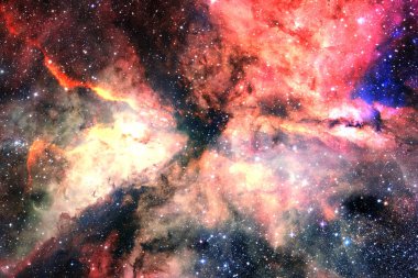 Bilim kurgu uzay wallpaper, galaksiler ve korku veren kozmik görüntüdeki nebulanın