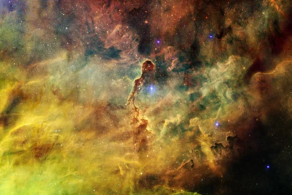 Félelmetes, a mély űrben. Milliárd galaxis a világegyetemben. — Stock Fotó