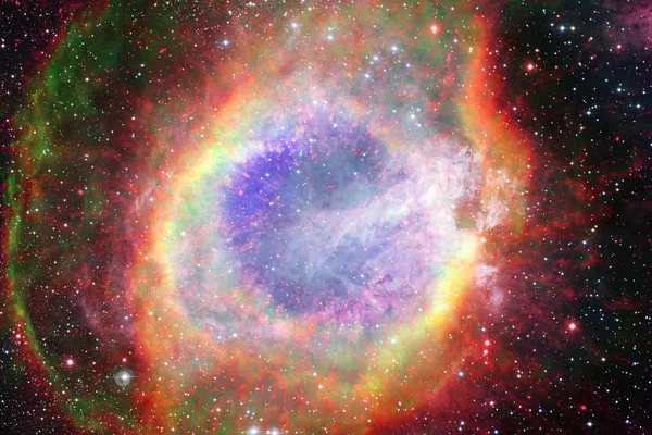 Starfield Stardust e nebulosa em infinito e belo universo . — Fotografia de Stock