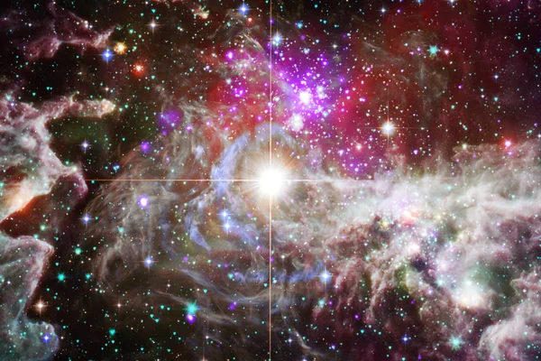 Yıldız tozu bir yıldızlararası bulut bulutsu. Uzay görüntüsü. — Stok fotoğraf