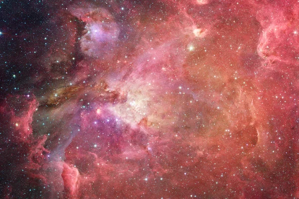 Nebulosas e muitas estrelas no espaço sideral. Elementos desta imagem fornecidos pela NASA — Fotografia de Stock