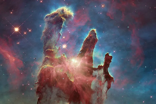 Impresionante nebulosa colorida en algún lugar del universo sin fin . —  Fotos de Stock