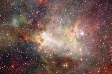 Yıldızlar ve galaksiler derin uzayda ile evren sahne