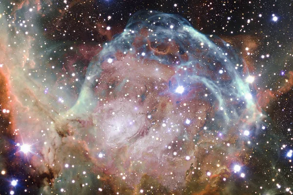 Wszechświat sceny z jasnych gwiazd i galaktyk w przestrzeni kosmicznej. — Zdjęcie stockowe
