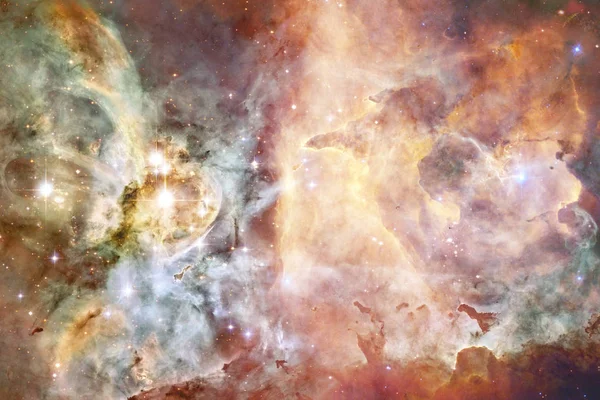 Universo pieno di stelle, nebulosa e galassia. Arte cosmica, carta da parati fantascienza . — Foto Stock