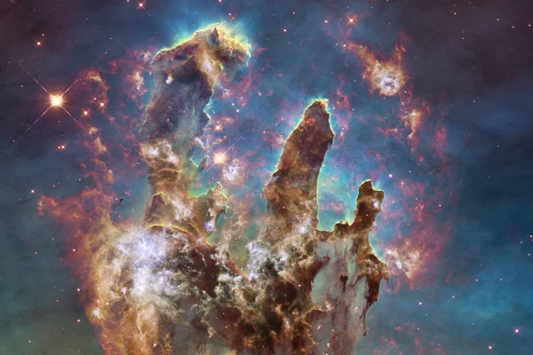 Miles de millones de galaxias en el universo. Fondo de espacio abstracto . —  Fotos de Stock