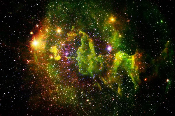 Landscape of star clusters. Beautiful image of space. Cosmos art.