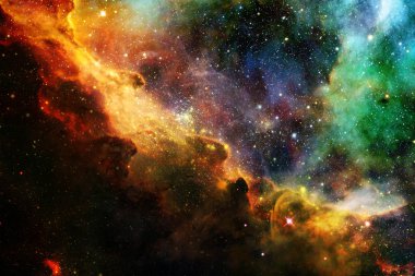 Parlak gökada, korku veren bilim kurgu duvar kağıdı.