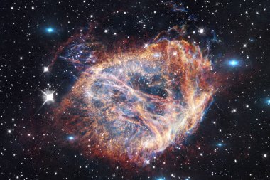 Bilim kurgu uzay wallpaper, galaksiler ve korku veren kozmik görüntüdeki nebulanın