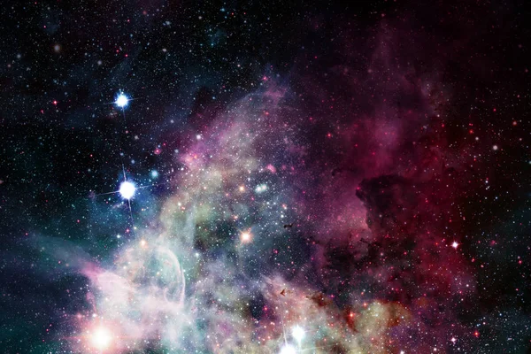 Csillagok, galaxisok és a nebulas félelmetes kozmikus kép. — Stock Fotó