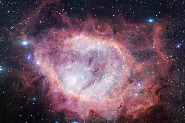 Escena universal con estrellas brillantes y galaxias en el espacio profundo . —  Fotos de Stock