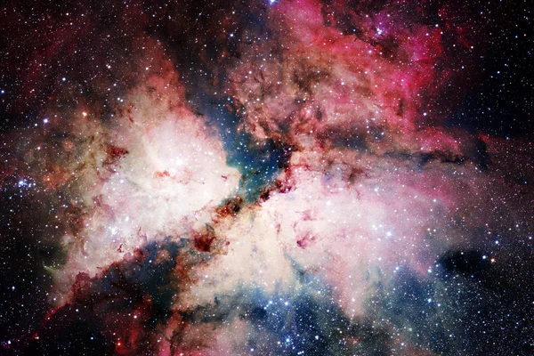 Nebel, Galaxien und Sterne in schöner Komposition. Deep Space Art. — Stockfoto