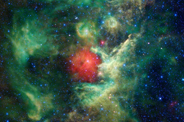 Landschaft der Sternhaufen. schönes Bild des Weltraums. Kosmos-Kunst. — Stockfoto