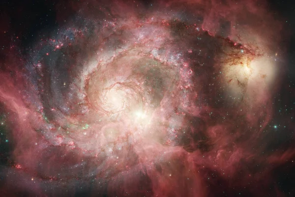 Universum vol sterren, nevel en Melkweg. Kosmische kunst, science-fiction behang. — Stockfoto