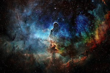 Galaksi uzayda bir yerde. Bu görüntünün elementleri NASA tarafından desteklenmektedir