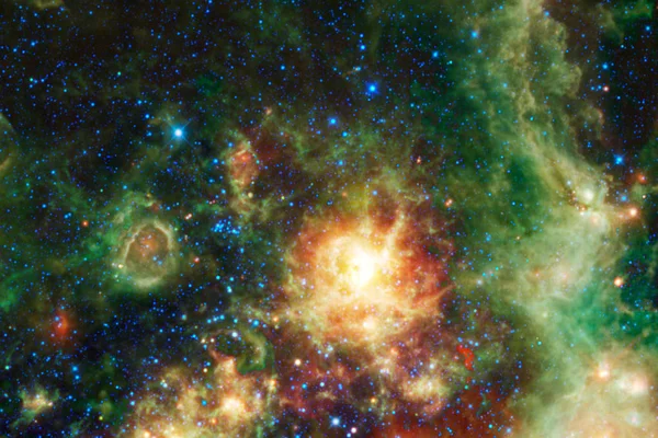 Galaxen i yttre rymden, skönheten i universum. — Stockfoto