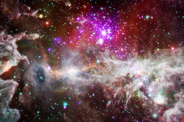 Impressionante bela nebulosa em algum lugar no espaço sideral . — Fotografia de Stock