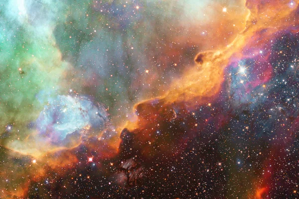 Zářící galaxie, úžasné Sci-Fi tapety. — Stock fotografie