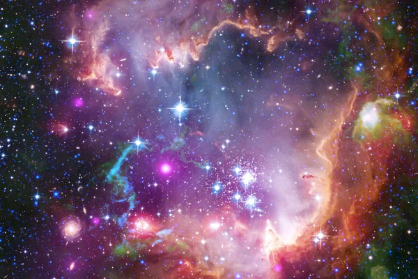 Végtelen gyönyörű a cosmos háttér köd és a csillagok. — Stock Fotó