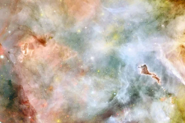 Nebulae e stelle nello spazio profondo. Arte cosmica, carta da parati fantascienza . — Foto Stock