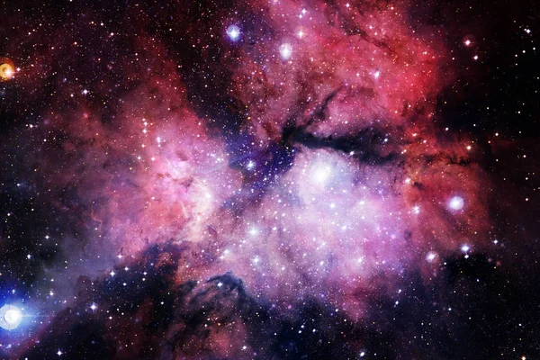 Science-Fiction-Weltraumtapete, Galaxien und Nebel in atemberaubendem kosmischen Bild — Stockfoto
