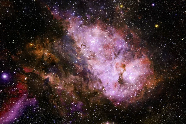 Rymdfärd stardust och nebulosa i ändlösa vackra universum. — Stockfoto