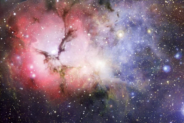 Нескінченний красивий фон космосу з туманністю і зірками . — стокове фото