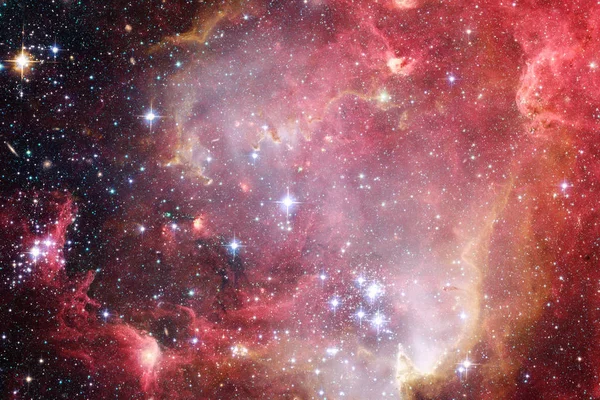 Сцена Всесвіту з зірками і галактиками в глибокому космосі — стокове фото
