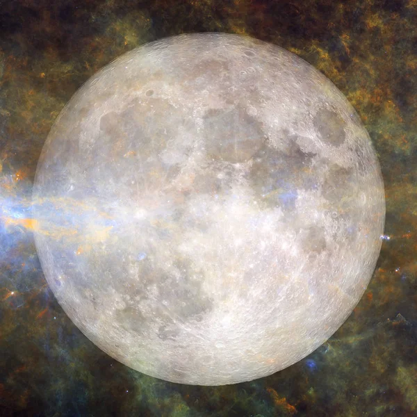 Фантастичний вид на місяць. Сонячної системи. Елементи цього зображення, що мебльована НАСА — стокове фото