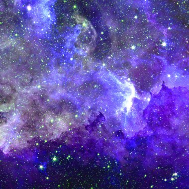 Gezegenler, yıldızlar ve galaksiler uzay ile evren sahne.