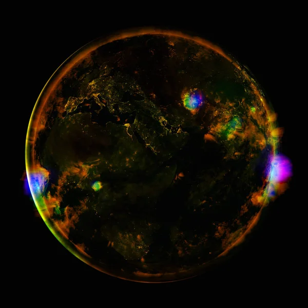 Velmi horká hvězda. Sluneční paprsky. prvky tohoto obrazu, které poskytl NASA — Stock fotografie