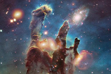 Starfield stardust ve sonsuz güzel evrende Bulutsusu.