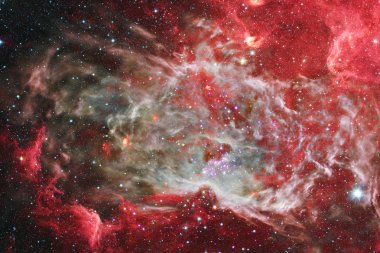 Gökada, starfield, bulutsular, derin uzay yıldız. Bilim kurgu sanat.