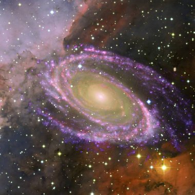 Sonsuz evren. Bu görüntünün elementleri NASA tarafından desteklenmektedir