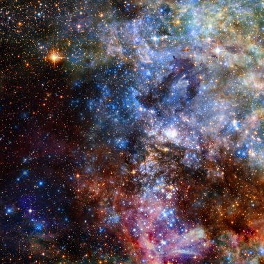 Uzaydan güzel Nebula. NASA tarafından döşenmiş bu görüntünün elemanları