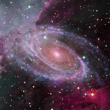 Derin uzayın güzelliği. Bu görüntünün elementleri NASA tarafından desteklenmektedir